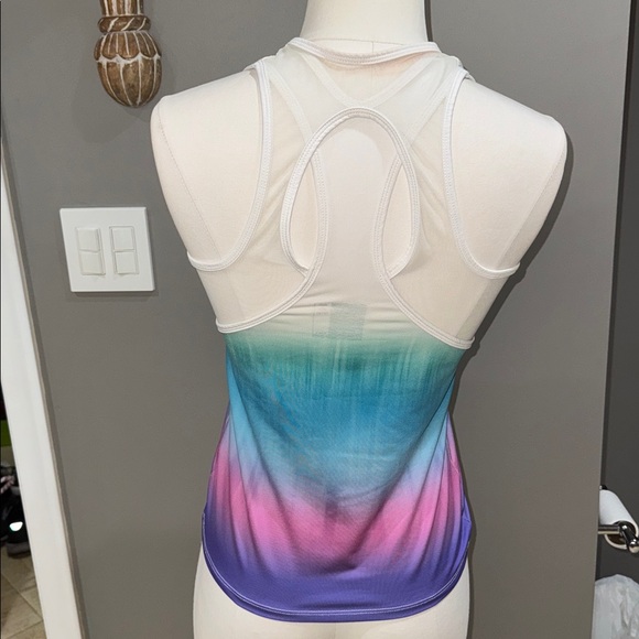 Gradient Sleeveless Women's athletic top by Lucky in Love - Picture 4 of 6